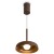 Freya Movement FR5602PL-L5BR Светильник подвесной светодиодный, с фиксируемой высотой, коричневое основание и металлический плафон диаметром 18см, CCT перекл. цветовой температуры, 7Вт 2700;3000;4000K 500Лм CRI80 120° IP20 220V