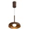Freya Movement FR5602PL-L5BR Светильник подвесной светодиодный, с фиксируемой высотой, коричневое основание и металлический плафон диаметром 18см, CCT перекл. цветовой температуры, 7Вт 2700;3000;4000K 500Лм CRI80 120° IP20 220V