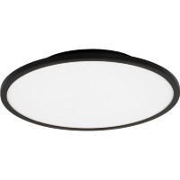 ST Luce TASSEN SLE1811.402.01 Светильник потолочный металлический накладной декоративный интерьерный, основание металл черный, плафон акрил матовый белый, диаметр 49см, LED 42Вт 4000K 3360Лм CRI80 120° IP20 220В