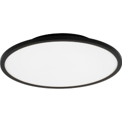 ST Luce TASSEN SLE1811.402.01 Светильник потолочный металлический накладной декоративный интерьерный, основание металл черный, плафон акрил матовый белый, диаметр 49см, LED 42Вт 4000K 3360Лм CRI80 120° IP20 220В