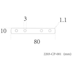 2203-CP-001, коннектор, 2*L70xW11