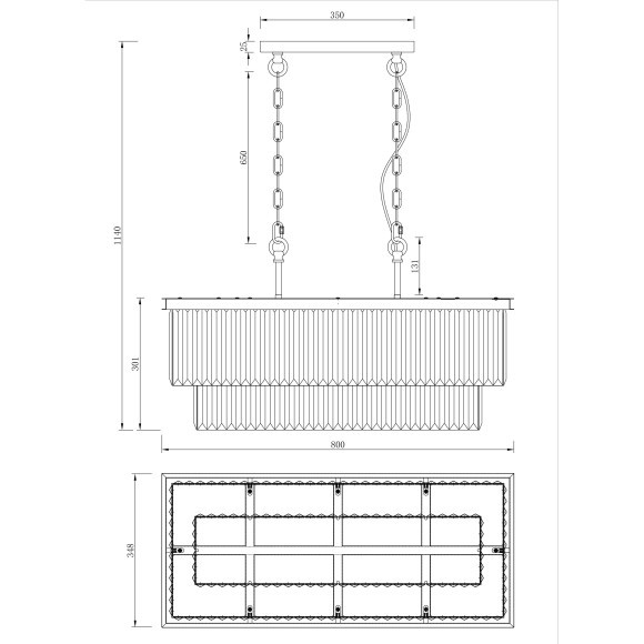 Подвесной светильник Maytoni MOD085PL-08BS