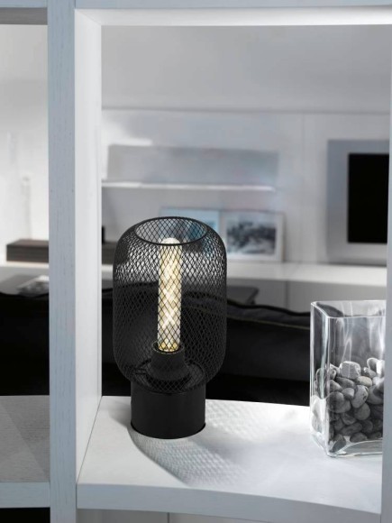 43096 Настольная лампа WRINGTON, 1x60W (E27), ?150, H285, основа ?100, сталь, черный