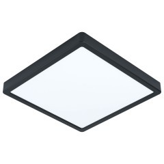 99245 Светодиодный накладной светильник FUEVA 5, 20W (LED), 285х285, H28, 2300lm, 3000K, сталь, черный