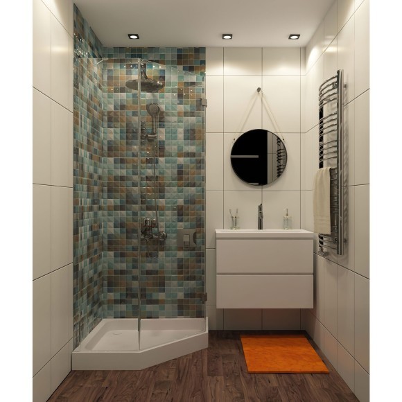 DK3015-BK Встраиваемый светильник влагозащищенный IP44 макс 50Вт GU10 черный алюминий