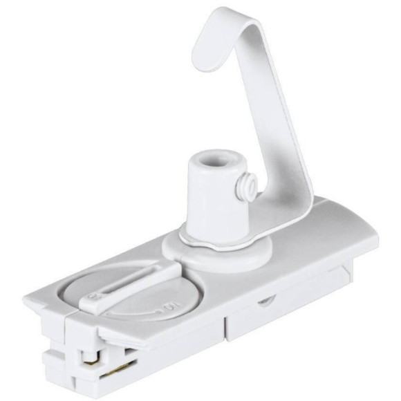 99736 Соединитель электрический (адаптер) для шинопровода для трекового светильника, пластик, белый