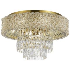 SL1637.302.10 Светильник потолочный ST-Luce Латунь/Прозрачный, Янтарный E14 10*60W SELINE