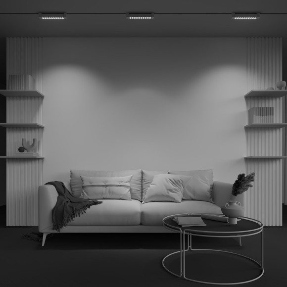 Однофазный двужильный светодиодный трековый светильник Maytoni Unity TR010-1-10W4K-M-W Points Rot 4000К 750Лм CRI90+ 36° 10Вт