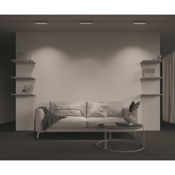 Однофазный двужильный светодиодный трековый светильник Maytoni Unity TR010-1-10W4K-M-W Points Rot 4000К 750Лм CRI90+ 36° 10Вт