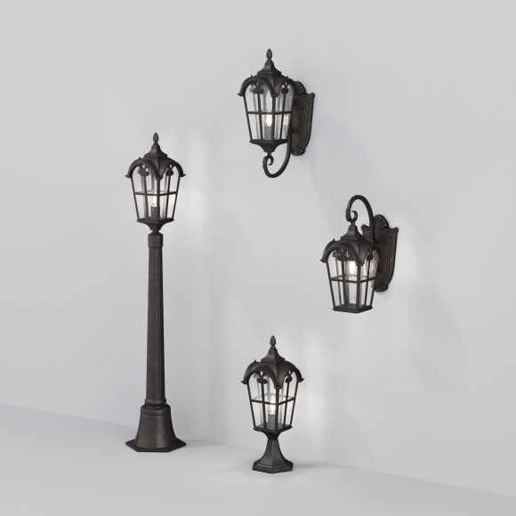 Уличный наземный светильник Maytoni O413FL-01BZ1 Albion IP44 под лампу 1xE27 60W