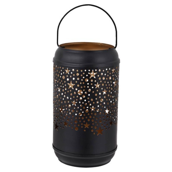 422058 Подсвечник LUGAIT, B180, ?100, сталь, черный, золотой