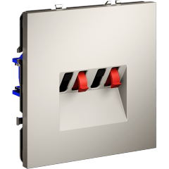 VLS060303 Розетка акустическая 4-местная для подключения динамиков и других звуковоспроизводящих устройств (для проводов сечением 0,5 — 4 ММ²) кашемирового цвета VOLTUM S70 (кашемир) VLS060303 Розетка акустическая 4-местная для подключения динамиков и других звуковоспроизводящих устройств (для проводов сечением 0,5 — 4 ММ²) кашемирового цвета VOLTUM S70 (кашемир)