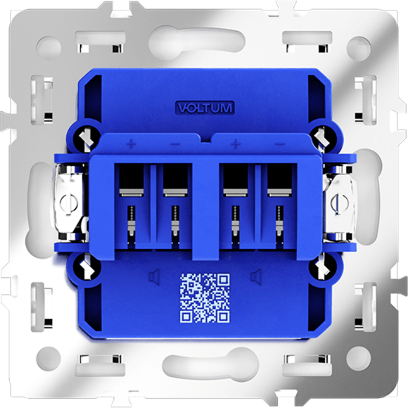 VLS060303 Розетка акустическая 4-местная для подключения динамиков и других звуковоспроизводящих устройств (для проводов сечением 0,5 — 4 ММ²) кашемирового цвета VOLTUM S70 (кашемир) VLS060303 Розетка акустическая 4-местная для подключения динамиков и других звуковоспроизводящих устройств (для проводов сечением 0,5 — 4 ММ²) кашемирового цвета VOLTUM S70 (кашемир)