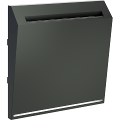 VLS002606 Накладка для выключателя питания карточного для отелей титанового цвета VOLTUM S70 (титан)