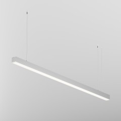 Maytoni LL312022 Готовый подвесной серебристый линейный светильник длиной 1.5 м с белым матовым рассеивателем (комплектация: профиль, лента и блок питания), SMD 2835, SANAN LED, 1500x50x50мм, 30Вт 2400Лм 4000К 120° CRI90 IP33