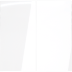 VLS000301 Клавиши для выключателя и переключателя двухклавишного белого глянцевого цвета VOLTUM S70 (белый глянцевый)