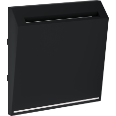 VLS002608 Накладка для выключателя питания карточного для отелей черного матового цвета VOLTUM S70 (черный матовый)