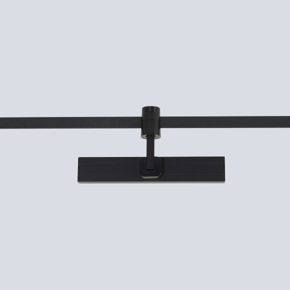 Crystal Lux CLT 0.37 001 10W BL SMART 1409/388 Черный трековый линейный поворотный светильник, для гибкой трек системы TRACE, 230x122x32мм, SMART 10Вт 850Лм 120°CRI90 2700-6500К IP20 48V