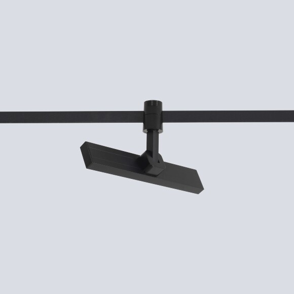 Crystal Lux CLT 0.37 001 10W BL SMART 1409/388 Черный трековый линейный поворотный светильник, для гибкой трек системы TRACE, 230x122x32мм, SMART 10Вт 850Лм 120°CRI90 2700-6500К IP20 48V