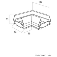 2203-CU-001, коннектор, L80xW80xH33