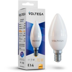 Светодиодная лампа Voltega Simple Candle 7W 3000K E14 180° 7230