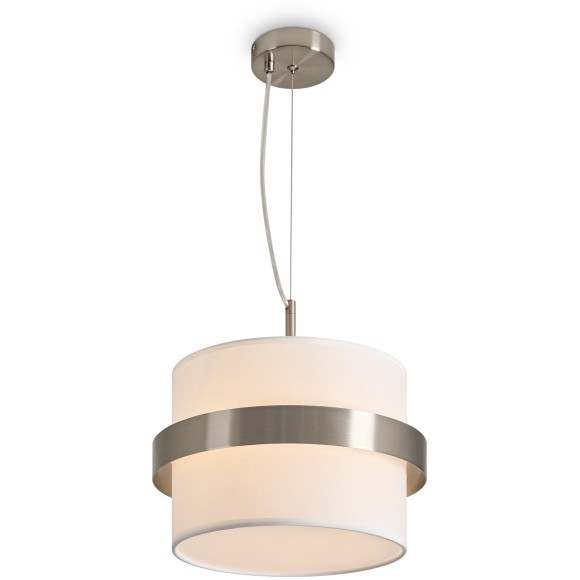 Подвесной светильник с тканевым абажуром 30см и одной лампой E14 Freya Bride FR5367PL-01N