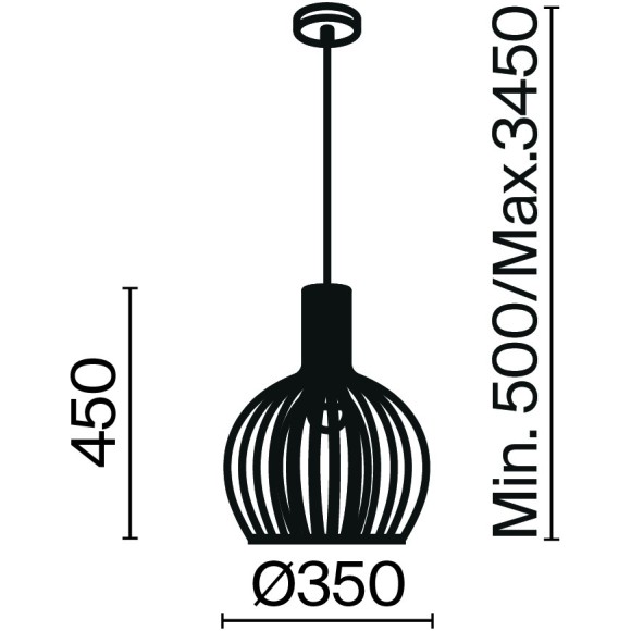 Подвесной светильник Maytoni MOD194PL-01W