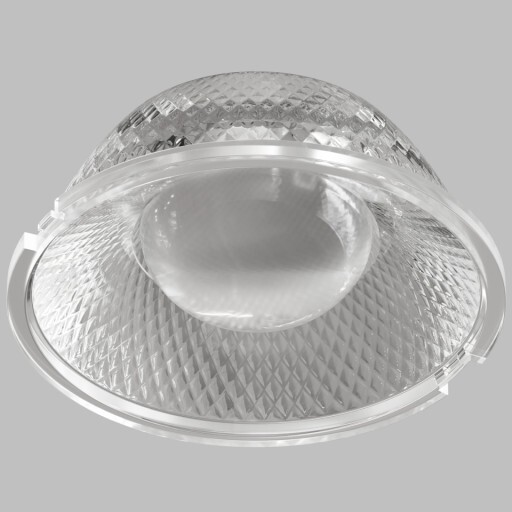 Линза 55mm, угол рассеивания света 15° для светильников SHINE DK5743/DK2610, поликарбонат