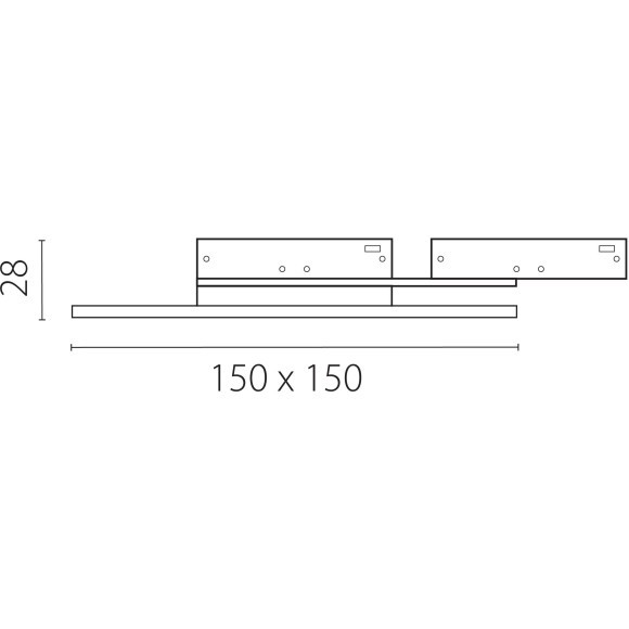 Светильник отраженного света 24V 5W 200° 4000K, черный Linea Lightstar 236147