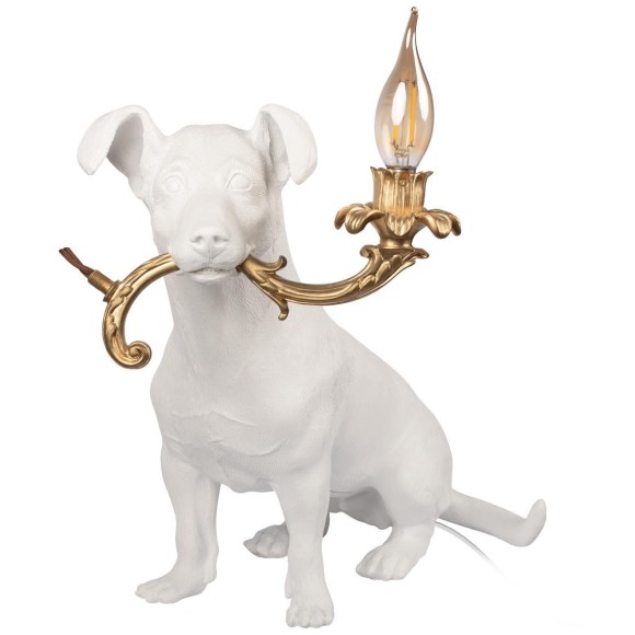 10312 White Настольная лампа LOFT IT Dog