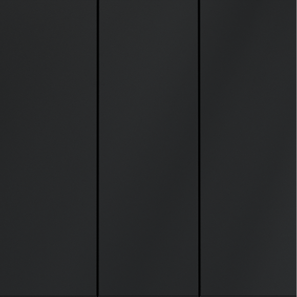 VLS030107 Выключатель встраиваемый трехклавишный графитового цвета 10А (2200 Ватт) VOLTUM S70 (графит)