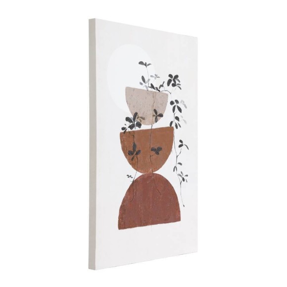 423109 Картина на холсте JERANTUT Этно L400 B27 H600 терракотовый бежевый дерево