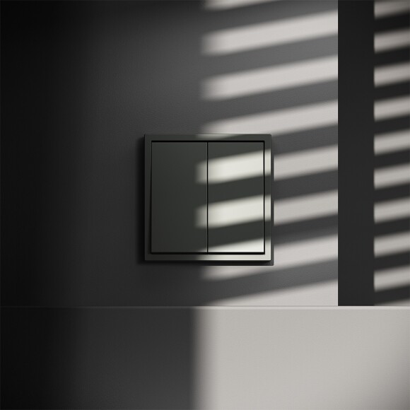 VLS020606 Выключатель с самовозвратом (звонковый) двухклавишный встраиваемый титанового цвета 10А (2200 Ватт) VOLTUM S70 (титан) VLS020606 Выключатель с самовозвратом (звонковый) двухклавишный встраиваемый титанового цвета 10А (2200 Ватт) VOLTUM S70 (титан)