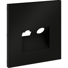 VLS002708 Накладка для розетки TV+RJ45 (CAT5-CAT6 + RG6 или РК 75-4,8-31 черного матового цвета VOLTUM S70 (черный матовый)