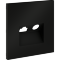 VLS002708 Накладка для розетки TV+RJ45 (CAT5-CAT6 + RG6 или РК 75-4,8-31 черного матового цвета VOLTUM S70 (черный матовый)