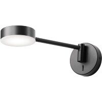 Прикроватный светодиодный светильник Lightstar Loft 765667 черный, поворотный, LED 5Вт 3000К CRI80 450Лм 120°, с выключателем