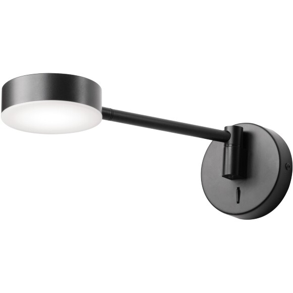 Прикроватный светодиодный светильник Lightstar Loft 765667 черный, поворотный, LED 5Вт 3000К CRI80 450Лм 120°, с выключателем