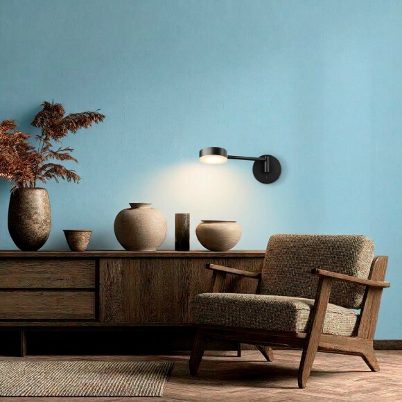 Прикроватный светодиодный светильник Lightstar Loft 765667 черный, поворотный, LED 5Вт 3000К CRI80 450Лм 120°, с выключателем