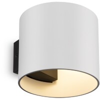 Бра настенное Maytoni Rond C066WL-01W лампа G9 макс. 5Вт белый матовый алюминий, светильник со светом вверх вниз (up&down), современный минималистичный дизайн, без выключателя на корпусе