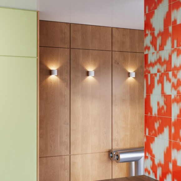 Бра настенное Maytoni Rond C066WL-01W лампа G9 макс. 5Вт белый матовый алюминий, светильник со светом вверх вниз (up&down), современный минималистичный дизайн, без выключателя на корпусе