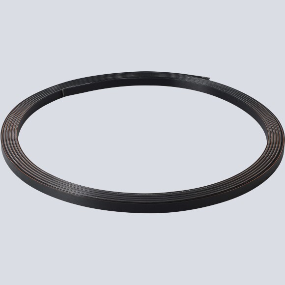 Crystal Lux CLT 0.117 01 L1000 BL 1407/037 Гибкий черный шинопровод, цена за 1 метр, минимальная кратность продажи 10 метров, 18x5мм, трековая серия TRACE 48V