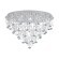39246 PIANOPOLI Светодиодная люстра диммируемая по TRIAC, хрусталь, хромированный, 77.4Вт, 9Лм, 3000К