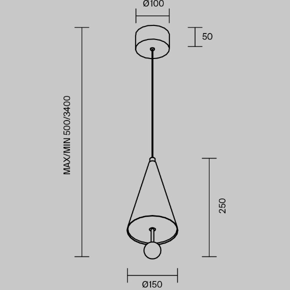 Подвесной светильник Maytoni MOD534PL-L11B3K