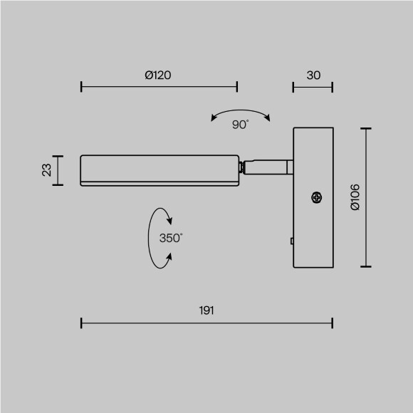 Настенный светильник (бра) Maytoni MOD070WL-L8B3K Настенный светильник (бра) Maytoni MOD070WL-L8B3K