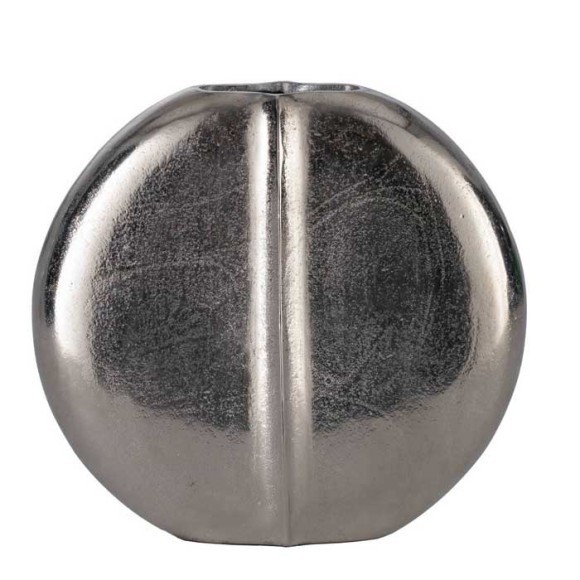 421127 SOMINOT Ваза декоративная алюминий цвет никель L230 B65 H215
