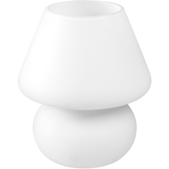Полностью белая настольная лампа со стеклянным плафоном и лампой Е27 Lightstar Meringe 801900