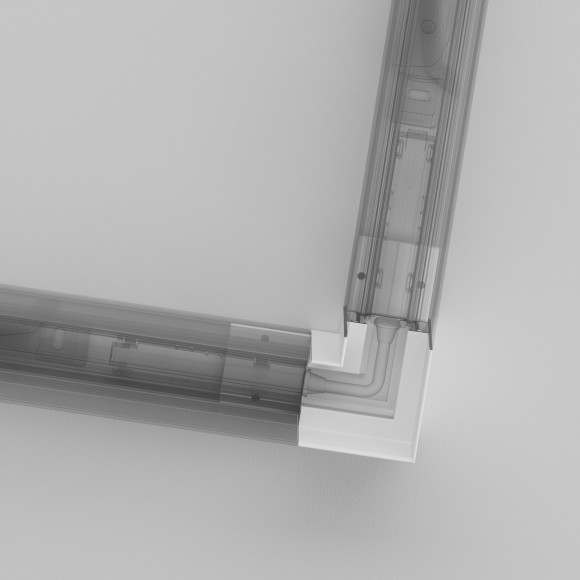 Угловой коннектор для накладных шинопроводов Maytoni Gravity TRA004CL-21W