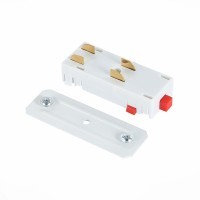 ST015.522.10 Коннектор питания прямой белый SKYLINE 220