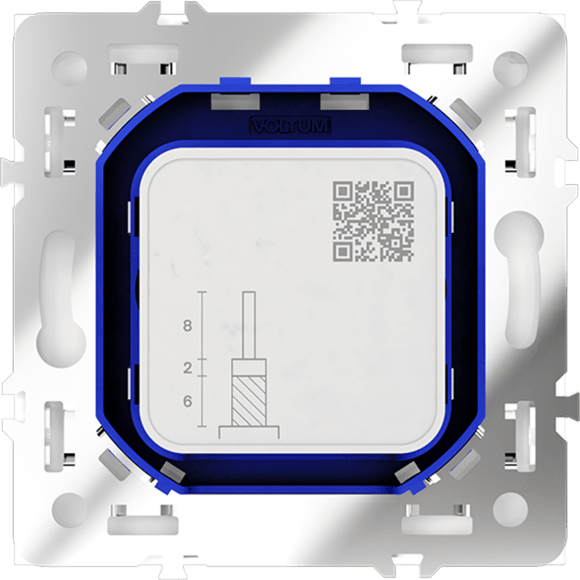 VLS060403 Розетка телевизионная оконечная для кабелей RG 6 - SAT 50 - SAT 703 - DG 113 (TV+SAT) (Телевизионный + Спутниковый) кашемирового цвета VOLTUM S70 (кашемир)