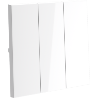 VLS000501 Клавиши для выключателя и переключателя трехклавишного белого глянцевого цвета VOLTUM S70 (белый глянцевый)